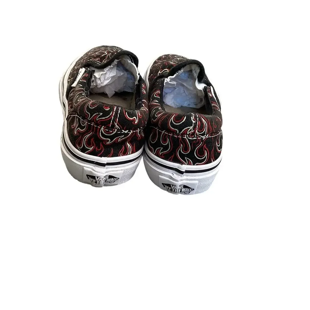 Vans Flame Slip On Sneakers Kids 13.5 🔥